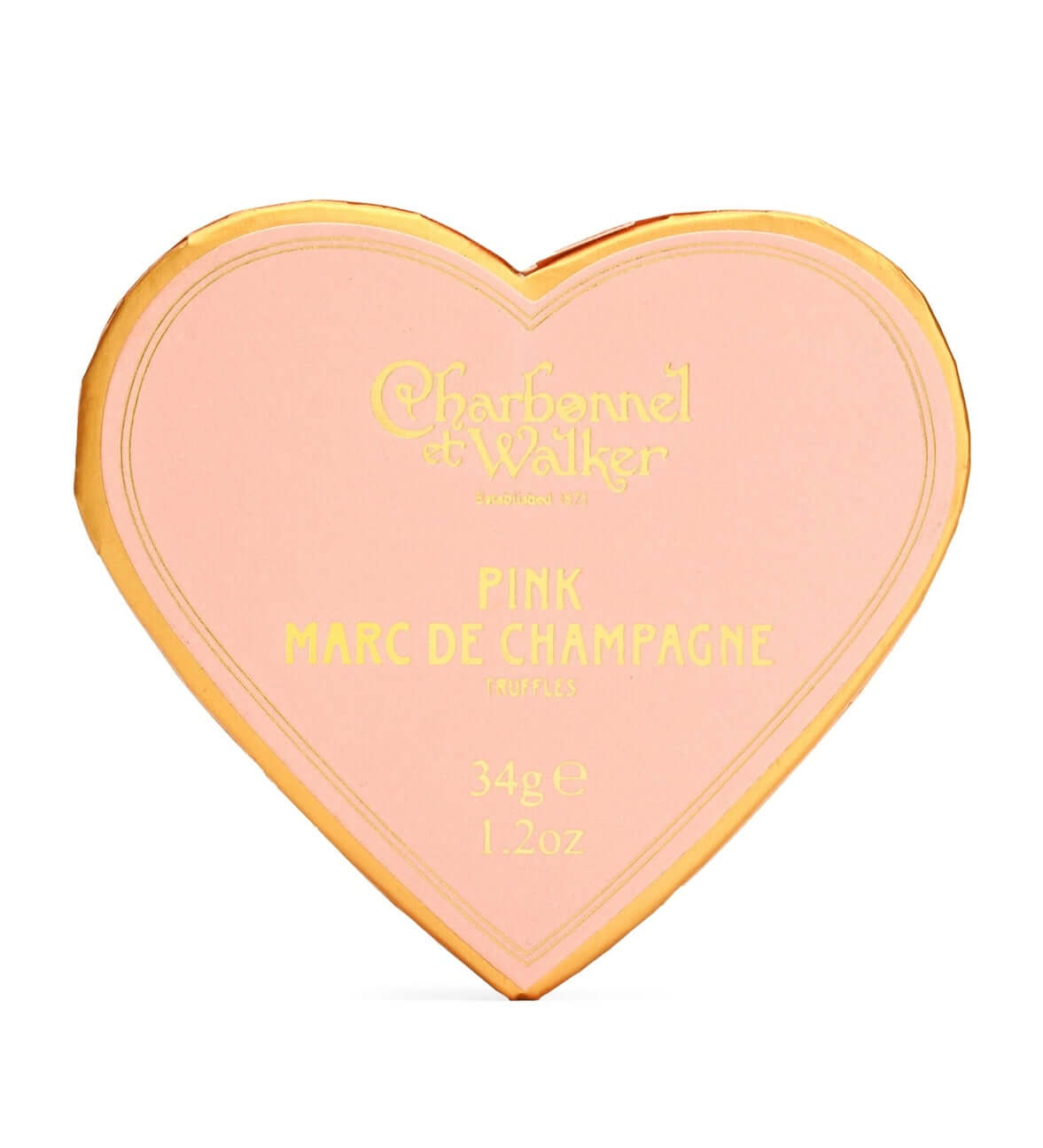 Heart-shaped blush compact with 'Chantel' branding on a white background