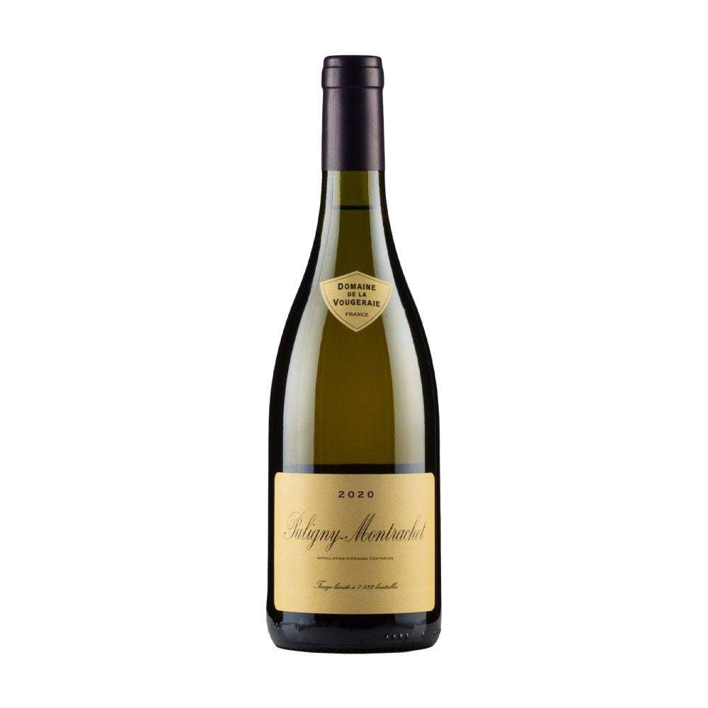 Puligny Montrachet Vougeraie 2020 wine bottle showcasing Burgundy's winemaking tradition, available for wine delivery in the UK.