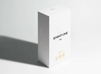 Product packaging with 'Seventy One' branding on a white background