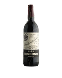 Vina Tondonia Tinto 2014 vintage bottle 75cl on a white background 