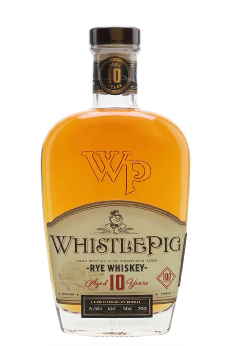 WhistlePig 10 Year Old Straight Rye Whiskey 70cl