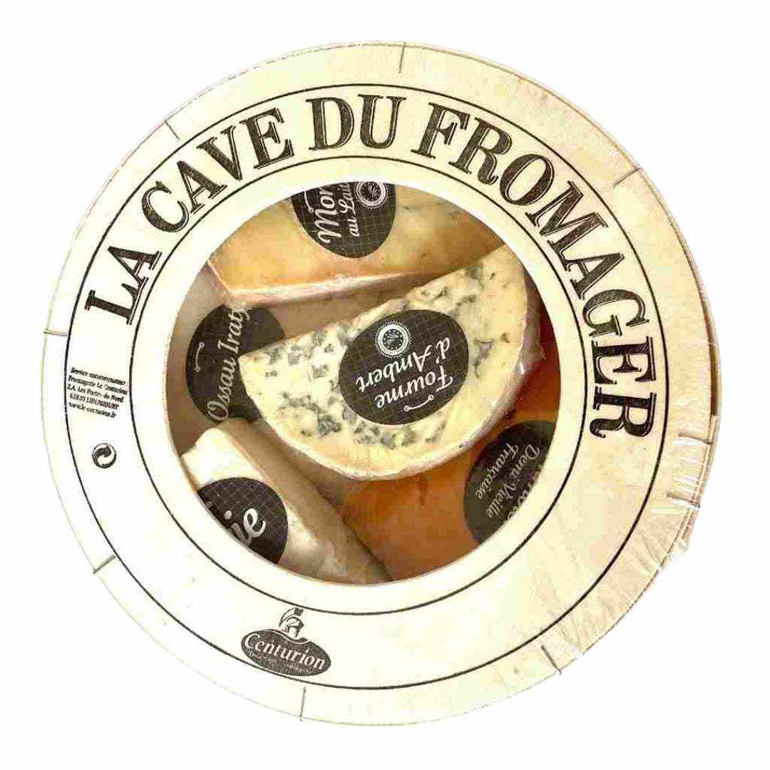 Cheese platter with a variety of cheeses for delivery in London.