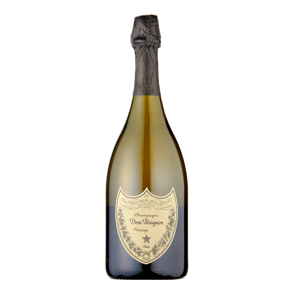 Dom Perignon Champagne 75cl bottle, luxury gift packaging.