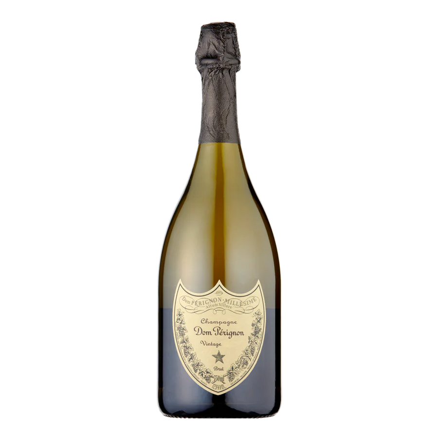 Dom Perignon Champagne 75cl bottle, luxury gift packaging.