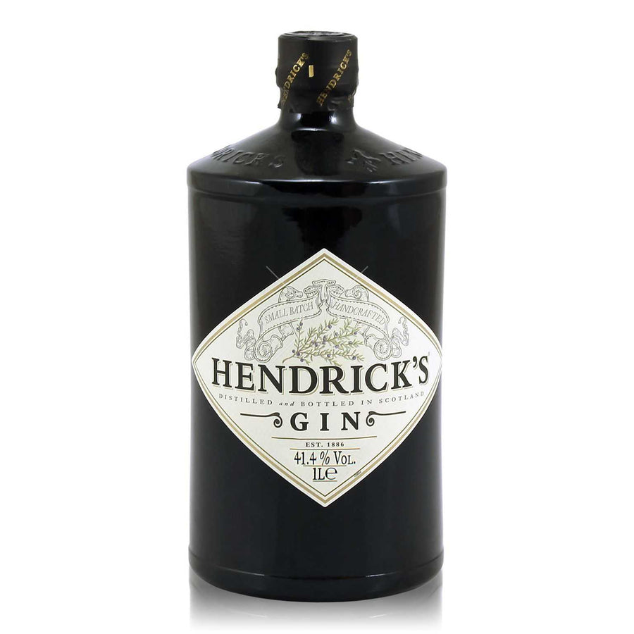 Hendrick's Gin 70cl bottle with 41.4% ABV, Scotland origin.