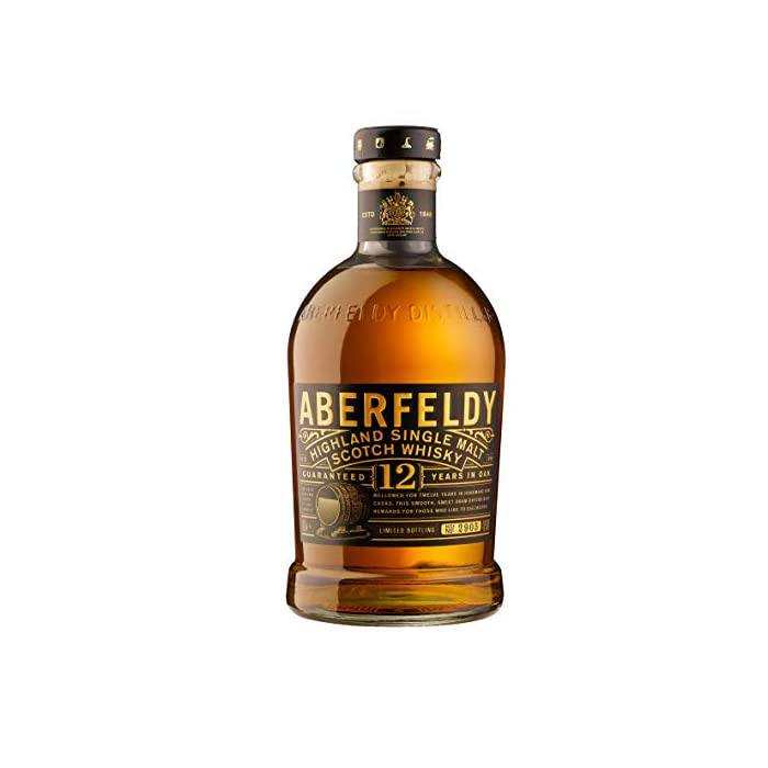 Aberfeldy 12 Year Old Single Malt Scotch 70cl bottle with rich honeyed flavor.