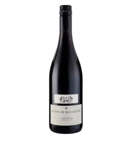 Baron de Badassière Carignan red wine bottle, 75cl from Côtes de Thau.
