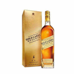 Johnnie Walker Gold Label Reserve Whisky bottle, smooth premium blended Scotch, available for delivery in London and UK.