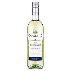 Pinot Grigio Canaletto wine bottle, Italian white wine delivery in UK.