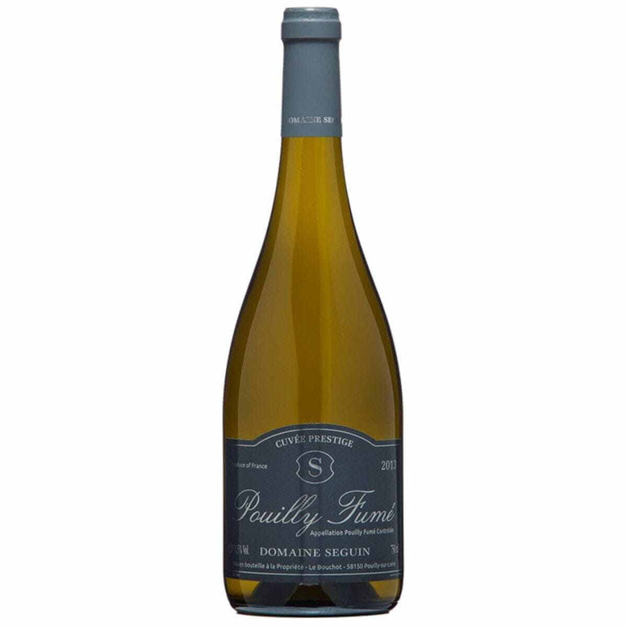 Seguin Pouilly Fumé Cuvée Prestige 2019 bottle showcasing premium French white wine.