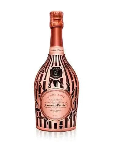 Laurent-Perrier Cuvée Rosé Champagne Bamboo Robe Edition 75cl bottle with bamboo-themed design packaging.