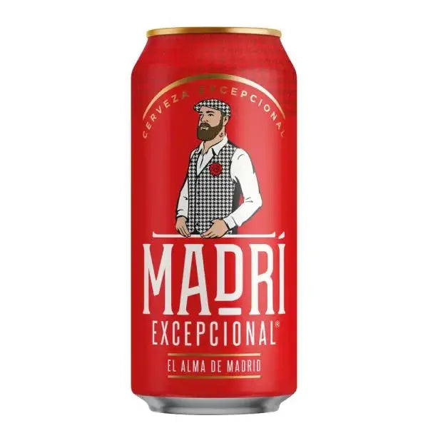 Madri Excepcional Lager 24x 440ml Cans beers Drinks House 247 