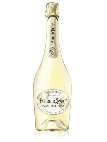 Perrier Jouet Blanc de Blancs Champagne bottle, 75cl, elegant design.