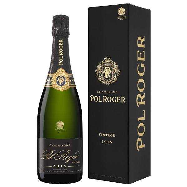 Pol Roger Vintage Brut 75cl Champagne with box.